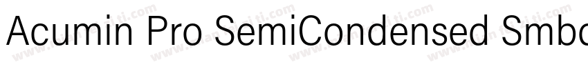 Acumin Pro SemiCondensed Smbd字体转换